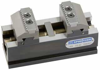 Spreitzer CLAMPING SOLUTIONS Mechanical centre-clamping vises MZQ + Changing jaws within seconds, without