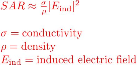 Conductivity SAR depends linearly on the conductivity of the medium.