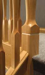 A Modus style stair will have newel posts to match the shape of the spindles. Take a closer look.