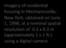 17 Spatial Resolution Imagery of residential housing in Mechanicsville, New York,