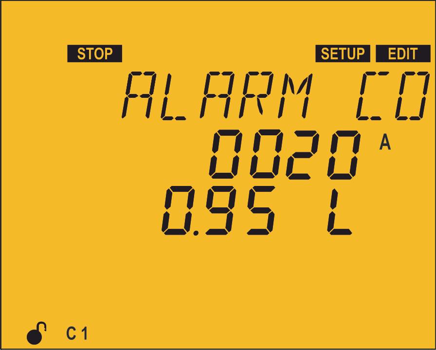 5.21.- COS φ ALARM In this point the limit for action of the cos φ alarm can be configured.