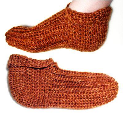 When my sisters and I were growing up, our mother made us knitted slippers every year for Christmas.