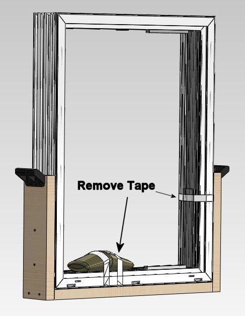 !! Before removing the existing door, measure the new door making sure it will fit properly into the rough opening.