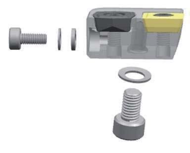 bolt Adjustment of drill diameter Adjustment Ø Adjusting Washer Designation Width Peripheral cartridge 1