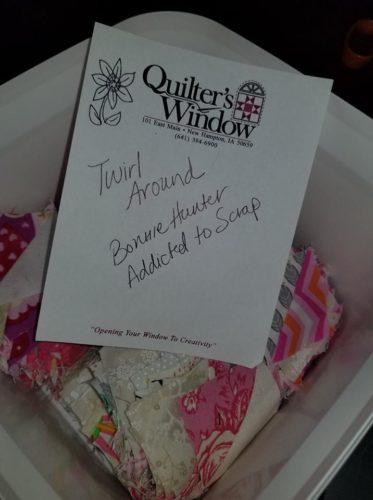 triangle bin. I had labeled them to use with Bonnie Hunter s Twirl Around quilt.but now I have another idea for them.