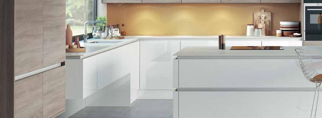 Lumina H Line Lumina is a super high gloss range with an acrylic or cold pressed structure.