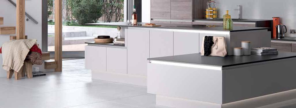Reno H Line Reno s smooth, contemporary matt finish make this a very easy kitchen to live in.