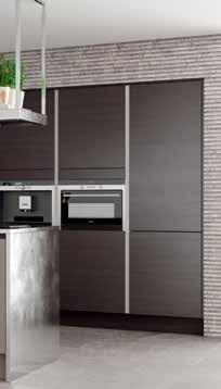 Widest, deepest drawers are available in all of the H Line collection and Luna in the Semi Handleless range.