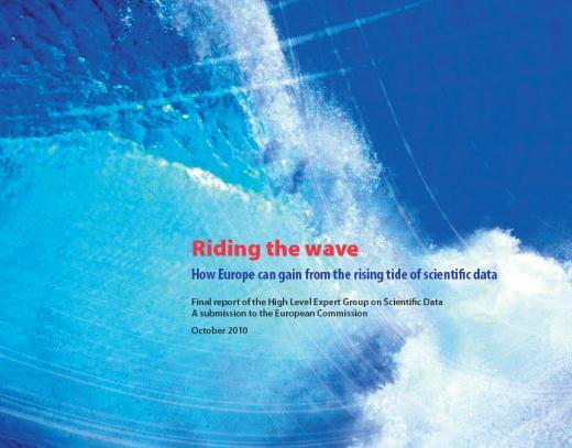 Research Data become the infrastructure for modern science Europe is Riding the Wave Data e-infrastructure that supports seamless access, use, re-use and trust of data Physical and technical