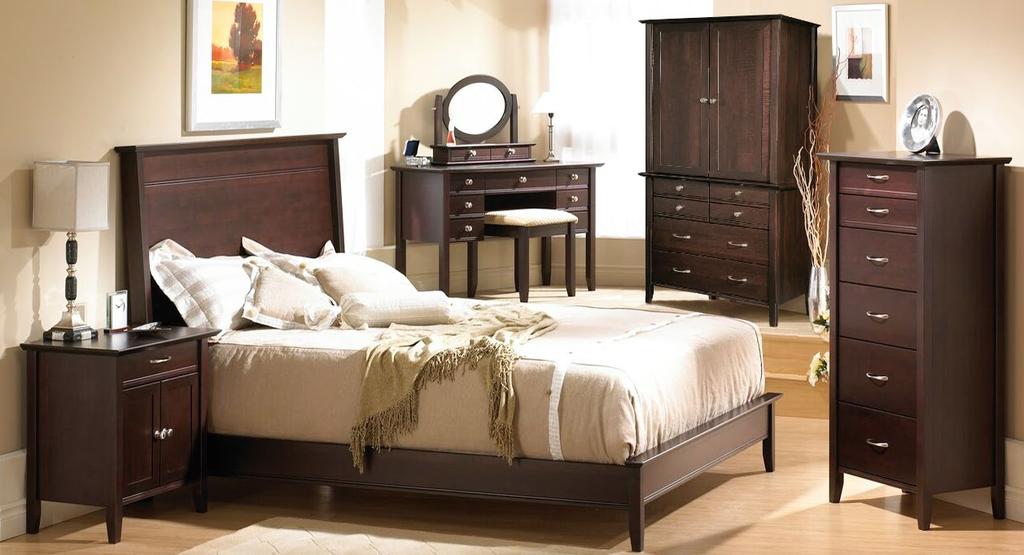 THE 4C S The curved lines of the Isabelle Collection adds a classic warmth to your bedroom.