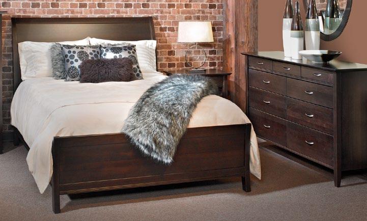 Craftsmanship. Focused on quality craftsmanship. Sleigh Bed The low footboard option is shown above, a standard height footboard option is also available. Bed sizes include - Double, Queen & King.