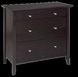drawers in dressers and chests.