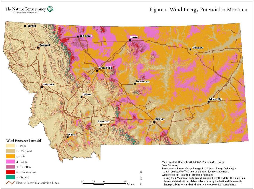 Wind Energy Development and Bats 30 miles from transmission corridor is limit of economic
