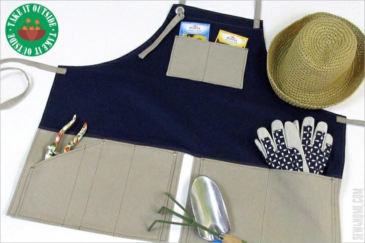 With eight pockets, there's a place for everything in this apron.