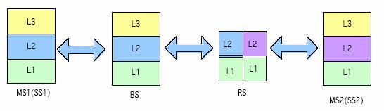 BS, RS controlled (ACK/NACK from BS/MS and RS)[3-4] BS handles retransmission direct to MS, RS. RS handles retransmission for MS connected to it.