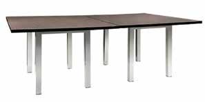 10' TABLE gray acajou 820263 120"L 48"D 29"H G30 CAFÉ TABLE