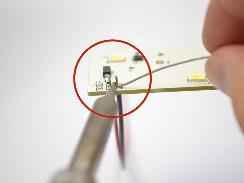 If available use a small soldering tip and very little solder.