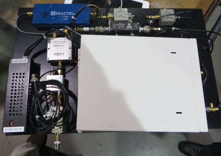 Aircraft ADS-B Rack Shelf 1090 Mhz Filter Splitter (1 pps) In line Amp Splitter (10 MHz)