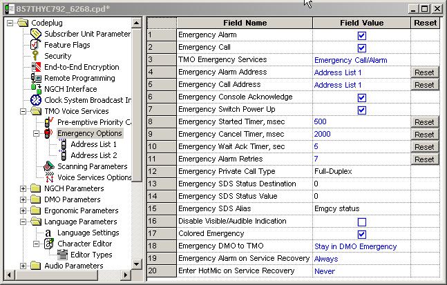 3-66 Customer Programming Software (CPS) 20.2 Emergency Options Related fields are: Paragraph 14.19 "Group Hot Mic" Paragraph 25.1 "Hot Mic" 20.2.1 Emergency Alarm If Emergency Alarm is enabled in the terminal and upon entry into emergency mode, the terminal will send an emergency alarm.