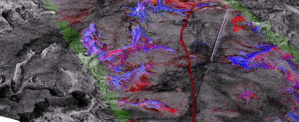 3 m Spectral Angle Map for Calcite & Kaolinite Kaolinite