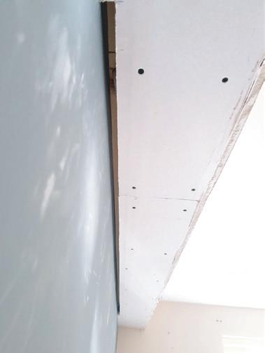 Decorating Plastering - Skim Bedside wall