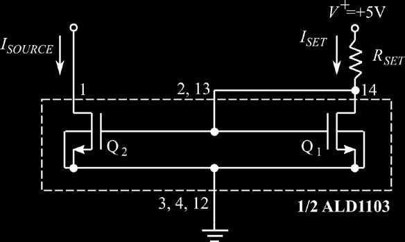 EXPERIMENT Part 1 1. First, construct the basic current mirror constant-current source shown in Figure 1. Use the nearest standard value for RSET that you have. 2.