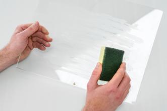 Potential sources of contamination are dust or fatty substances such as finger grease. Removing a print may also reduce the adhesion quality of a layer of glue.