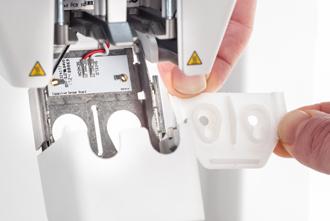 It is recommended to check the quality of the cover at least once every three months. The accessory box of the Ultimaker S5 contains three spare nozzle covers.