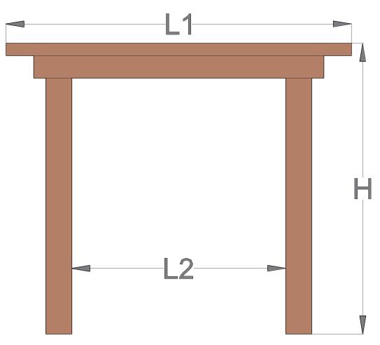 I. DESCRIPTION These tables can be sized to fit, and run from 2.5 to 6.5 feet squared, making it perfect for yards and patios of any size.