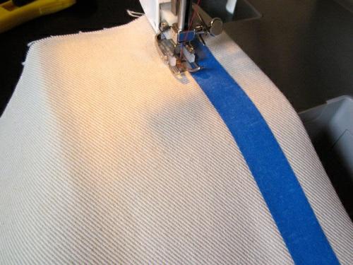 6. Run a second line of topstitching approximately 3/16" from the opposite fold of