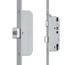 Simply shutting the door engages a trigger and automatically fires all the locking points.