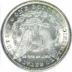 www.coastcoin.com Order Toll Free 1-800-638-8869 Morgan Dollars 1878-S. PCGS. MS-66. Blast white and a great strike with clean surfaces and a semi prooflike obverse.............. #131157 $649.