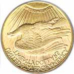 One of the 2 known MS-66 coins sold in auction for over a million dollars back in 2005! This example has rich yellow-gold luster with only light wear on the highest points of the design.