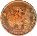 This example has nice original yellow-gold luster with a touch of orange-red which is the typical luster pattern for the date............. #227370 $8450.00 1928. PCGS. MS-67. The ultimate gold $20 St.