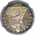 MS-65 A beautiful Gem example of this scarce date with flashy brilliant luster that has a very light champagne