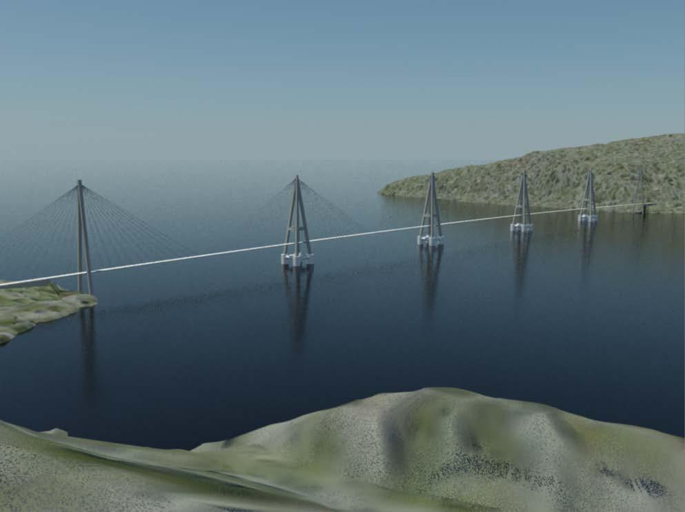 Floating bridge - combined with