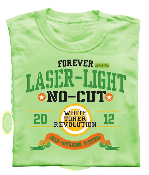 DIGITAL TRANSFER MEDIA FOR S WITH FOREVER LASER-LIGHT (NO-CUT) A4, A3 60 sec. LIGHT COLORED 30 C DESCRIPTION Self-Weeding Transfer Paper for Light Colored Garments.