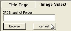 Figure 8: Opening a Thermal Image Folder All the thermal images in the selected folder will appear as thumbnail images in the frame below the Browse and Refresh buttons as shown In Figure 5.