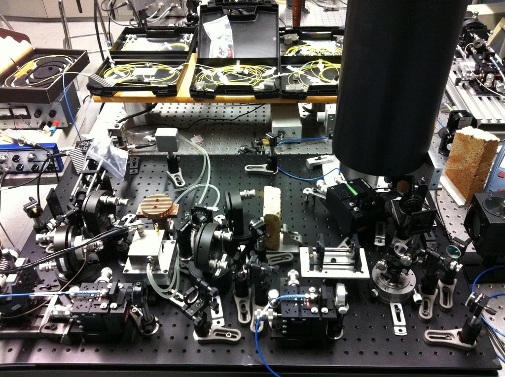 COWI/g set-up Telescope CW Local Oscillator Tm fiber pump laser 2 µm