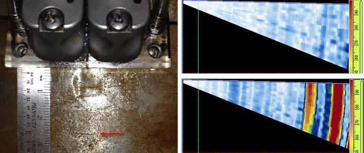 About surface breaking flaws This probe wedge combination