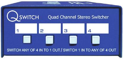 -- ISO Switcher Stereo Input Signal Switcher Dual Channel unit with two