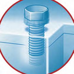 dynamic loads Locking devices, like tooth flanged and ribbed flanged bolts, nuts and washers: They prevent self-loosening, but are expensive and need larger flange-bearing surfaces; and they may