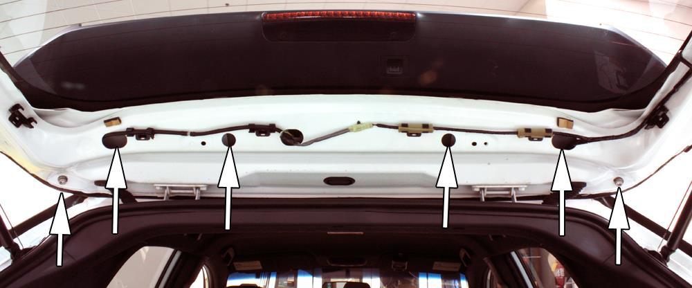 Make sure that (4) spacers (above or below hatch) are always on these posts to ensure no wing damage occurs. Using less than 4 spacers can cause screw to poke through top of wing. b. After you get spacers installed, snug down all connections and close hatch.