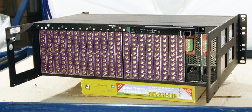 supply modules or remotely via the rear access 24 VDC A and B (redundant) terminal block Ultra-dense Active Chassis is provisioned to accommodate set-up, monitoring and control for modules and