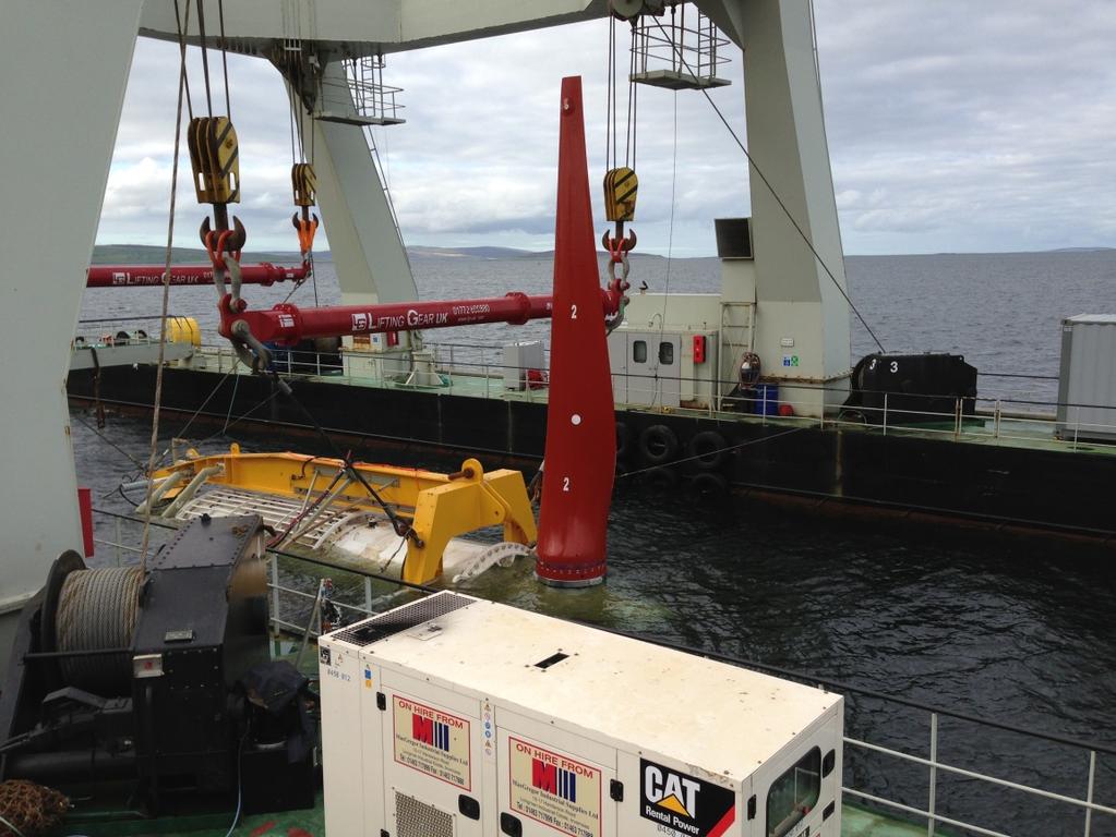 Case Study: Andritz Hydro Hammerfest at EMEC Floating crane used to help deploy 1MW tidal