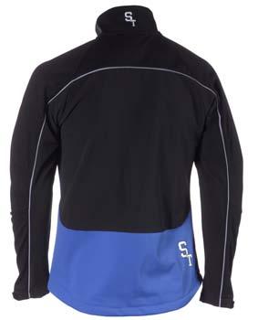 Pro. Regular jacket unisex black/blue Main fabric: 3-layer softshell in polyester and