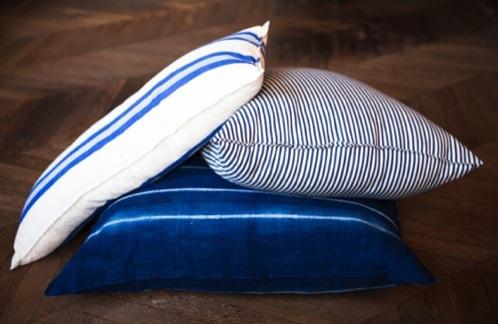 FLOOR CUSHION IN KAPOK 100% cotton, hand-woven, filled with natural Kapok