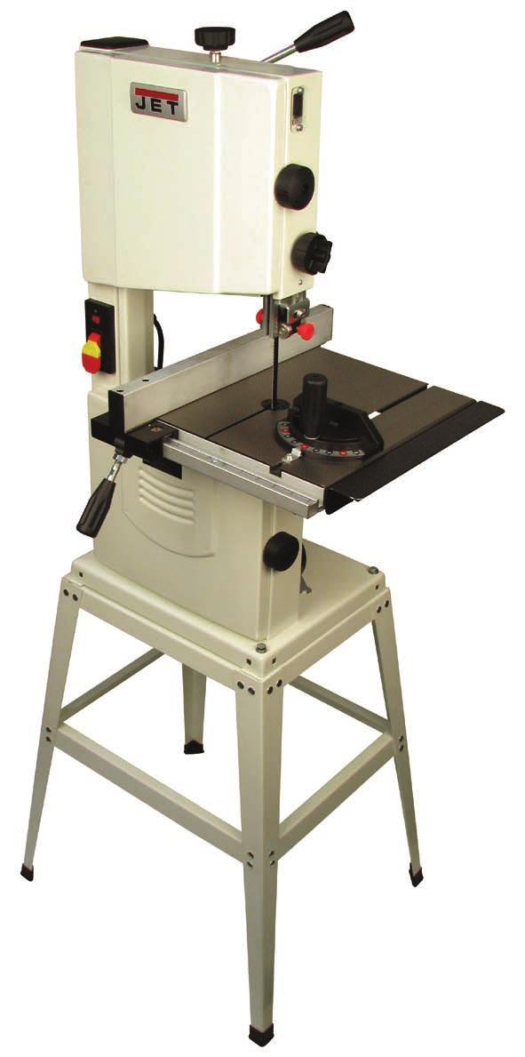 10" BENCHTOP BANDSAW Compact benchtop design allows for easy transport to different shop locations. Rigid steel stand allows bandsaw to transition from the benchtop to the floor.