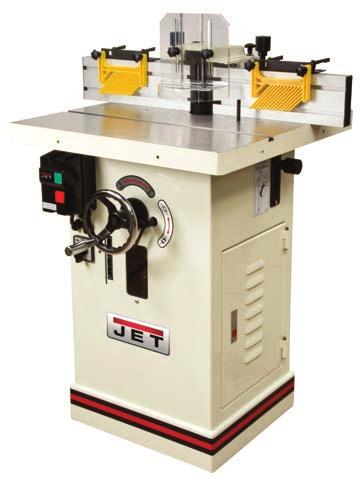 SHAPERS Multiple-speeds let you select the best speed and torque for different cutter diameters. Large, precision ground cast iron table provides a durable work surface.