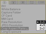 Setting up Cards, Folders, and Files Image Files Setting the Crop Aspect Ratio You can capture Raw, JPEG, or Raw+JPEG files (see page 6-3).